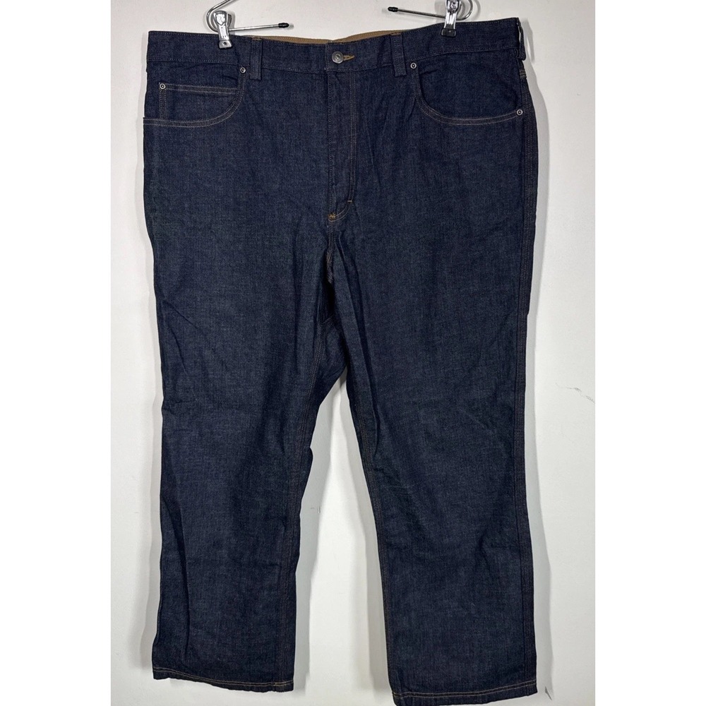 Duluth Trading Ballroom Jeans Relaxed Fit Denim Mens 42x30 Dark Wash Stretch